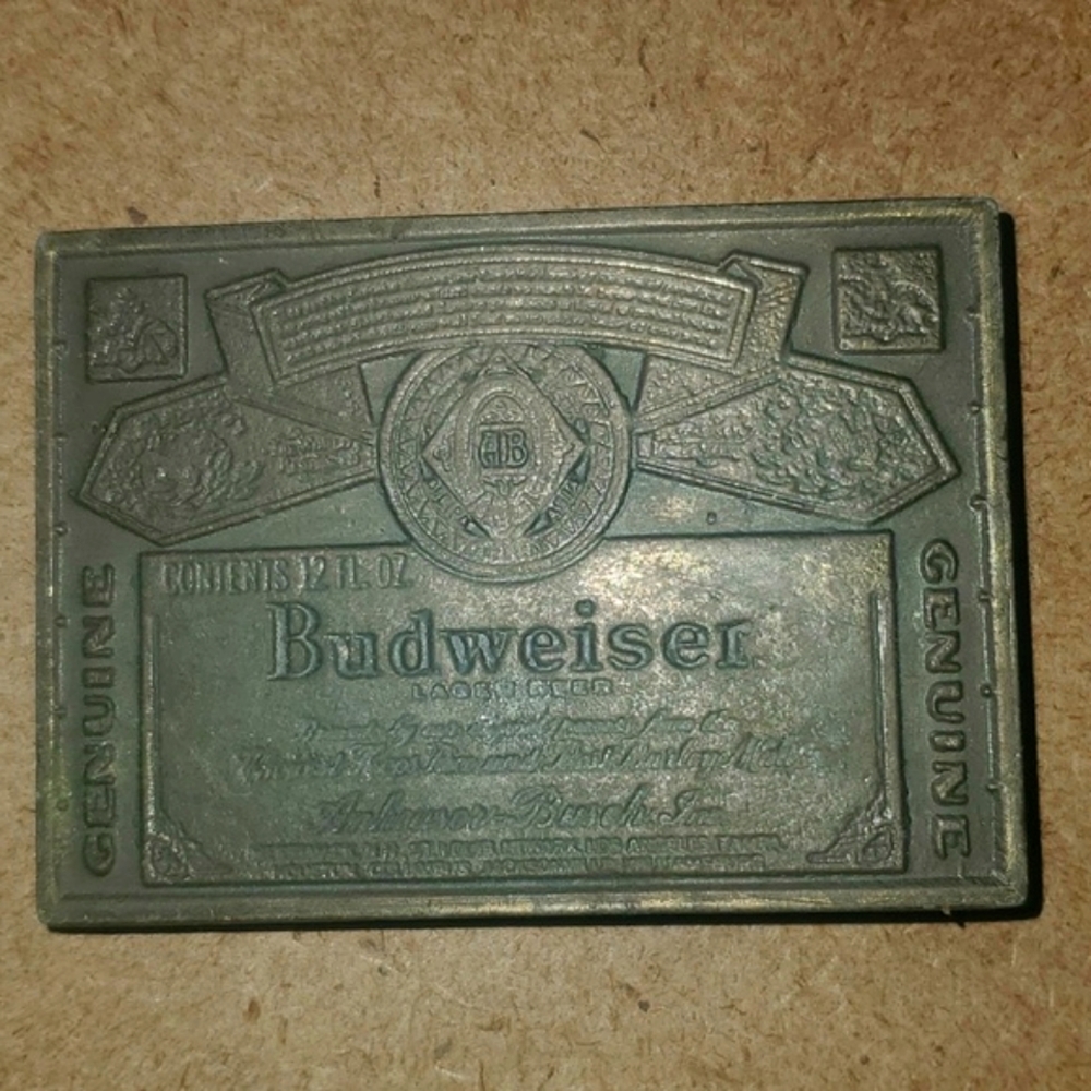 Budweiser vintage belt buckle